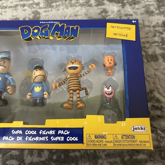 Dog Man SUPA COOL FIGURE 5 PACK Lil Petey Chief Flippy 2025 - Picture 3 of 8